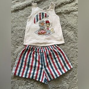 Striped Tank and Shorts Set